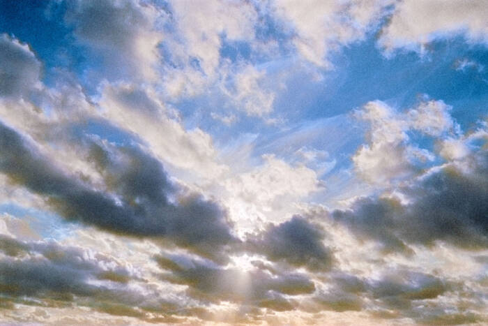 Späte Wolken